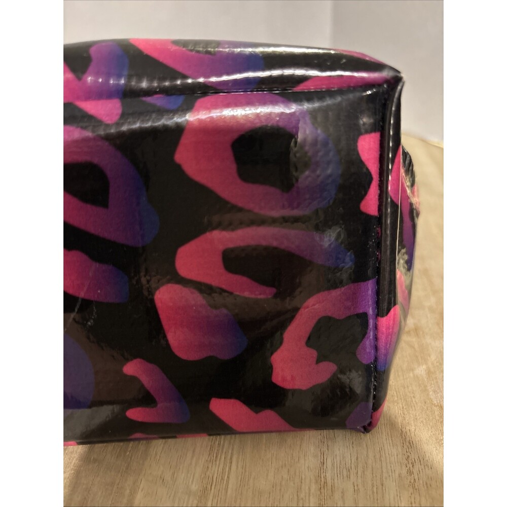 Consuela Pebbles Tote Bag Vinyl Pink Purple Animal Print - Picture 11 of 16